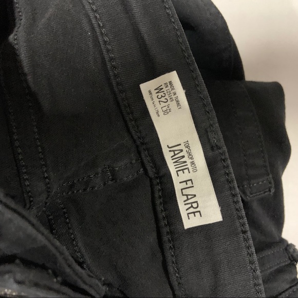 [SOLD] Topshop Moto Jeans Women’s W32 L30 Jamie Flare Bell High Rise - Picture 7 of 8